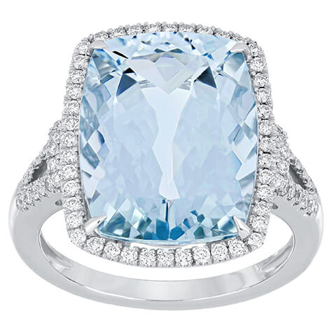 14 Carat Aquamarine Ring