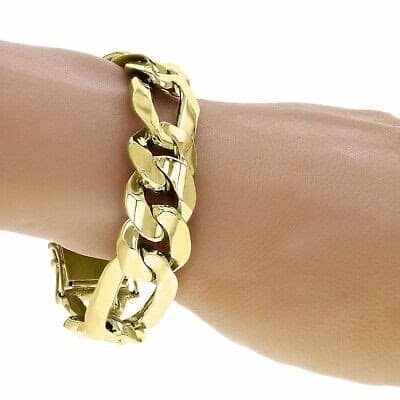 14k Solid Gold Link Bracelet