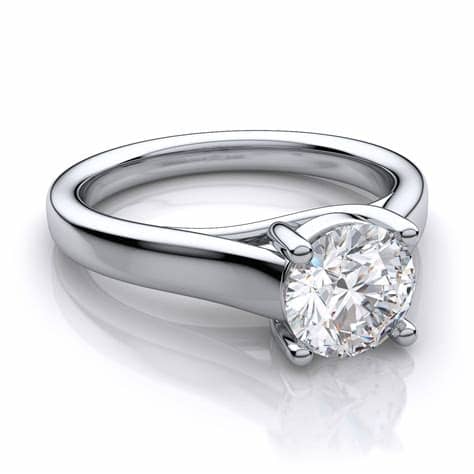 1ct Diamond Platinum Engagement Ring