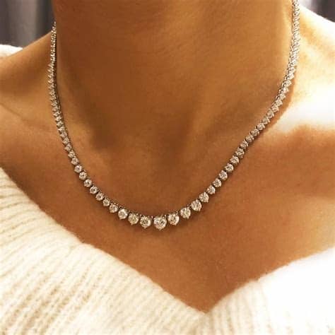 7 Carat Diamond Tennis Necklace