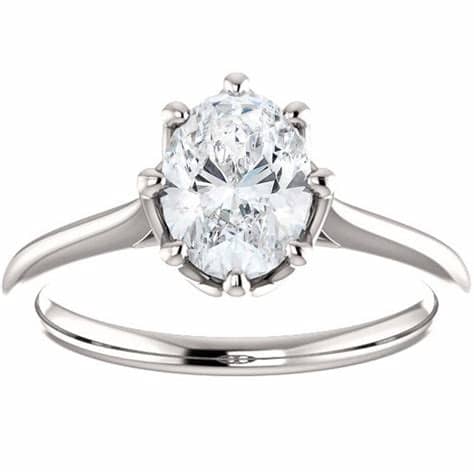 8 Prong Solitaire Engagement Ring