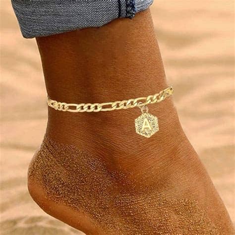 ANKLE BRACELET REAL GOLD 18K