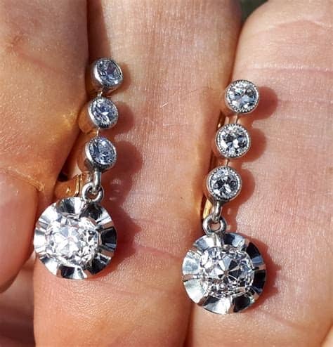 Antique Diamond Earrings