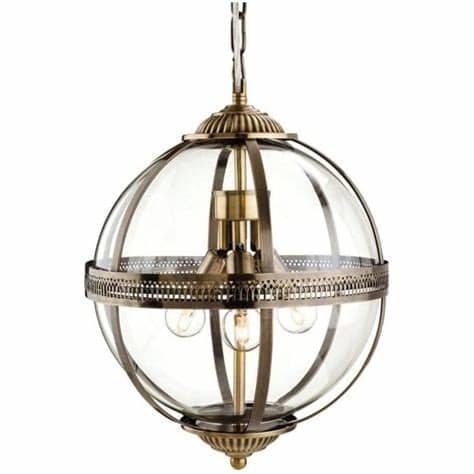 Antique Globe Pendant Light