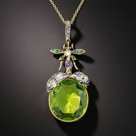 Antique Peridot Necklace