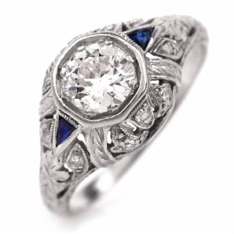 Antique Platinum Rings