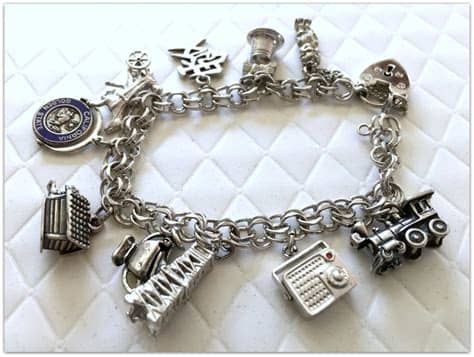 Antique Silver Charm Bracelet