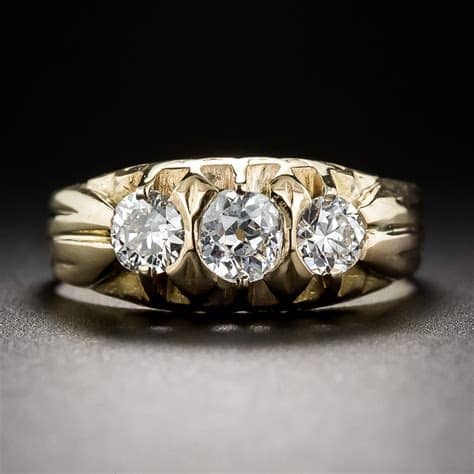 Antique Three Stone Ring Settings