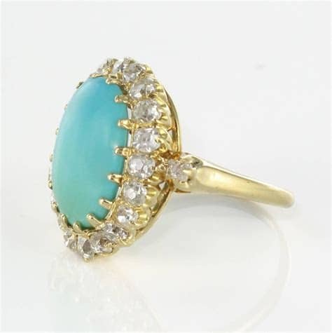 Antique Turquoise Engagement Rings