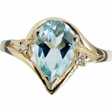 Aquamarine Ring Size 8