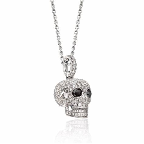 Black Diamond Skull Necklace