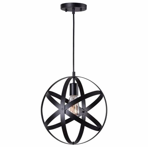 Black Orb Pendant Light