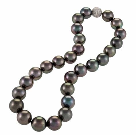 Black Pearl Necklaces For Sale