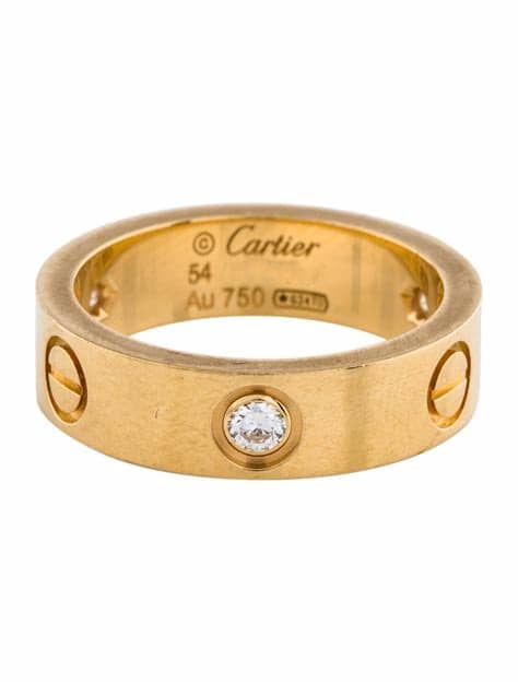 Cartier Love Ring 3 Diamonds White Gold