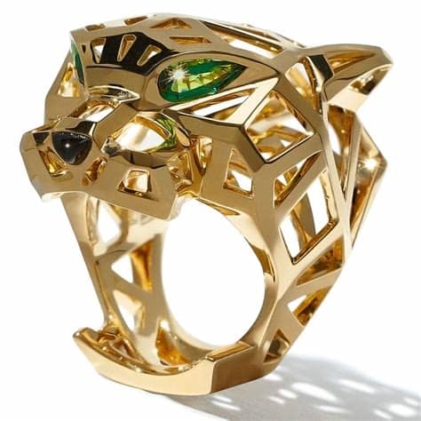 Cartier Panther Ring On Finger