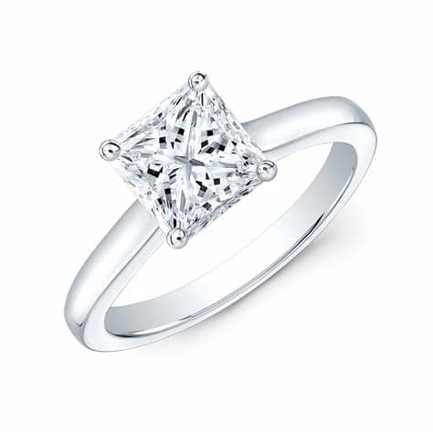 Classic Princess Cut Engagement Rings