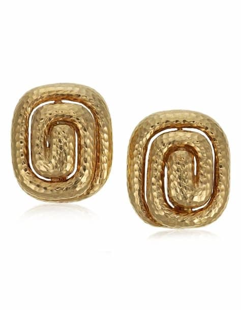 David Webb Gold Earrings