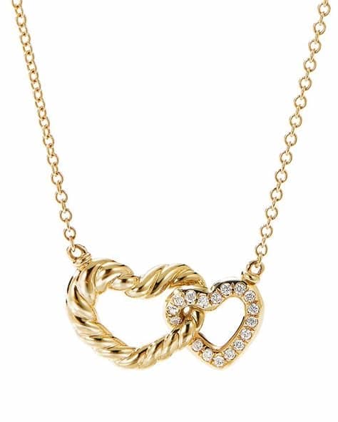 David Yurman Double Heart Necklace