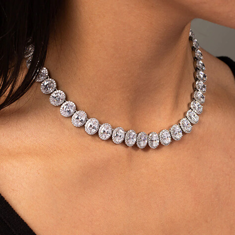 Diamond Tennis Chain Choker