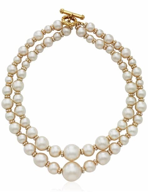 Faux Pearl Strand Necklace