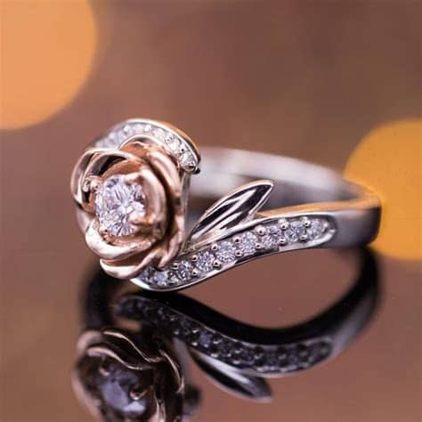 Floral Design Engagement Rings