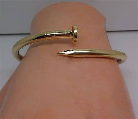 Gold Nail Bracelet