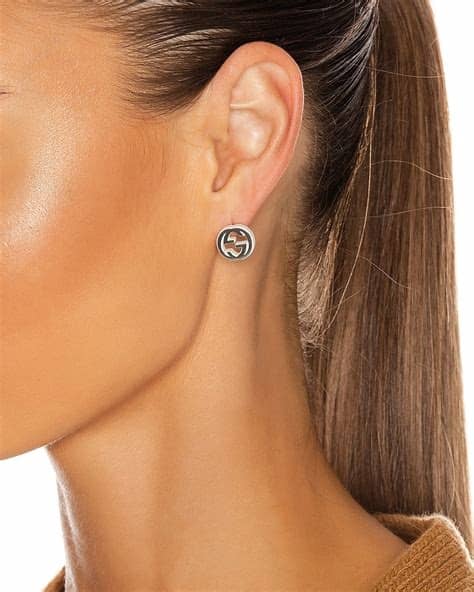 Gucci Interlocking G Earrings in Silver