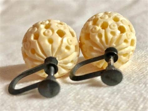 Ivory Colored Earrings