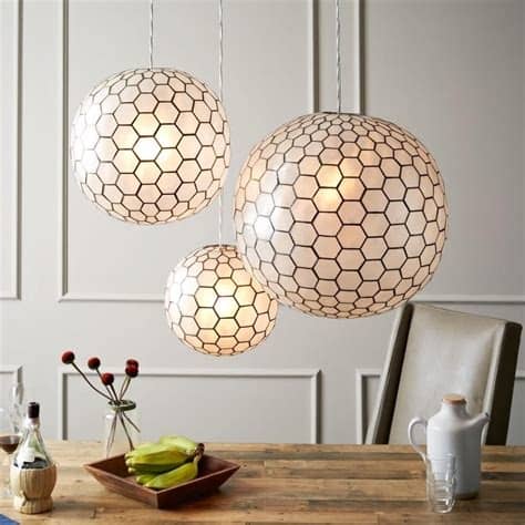 Large Glass Orb Pendant Light