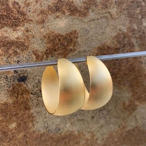 Matte Gold Earrings