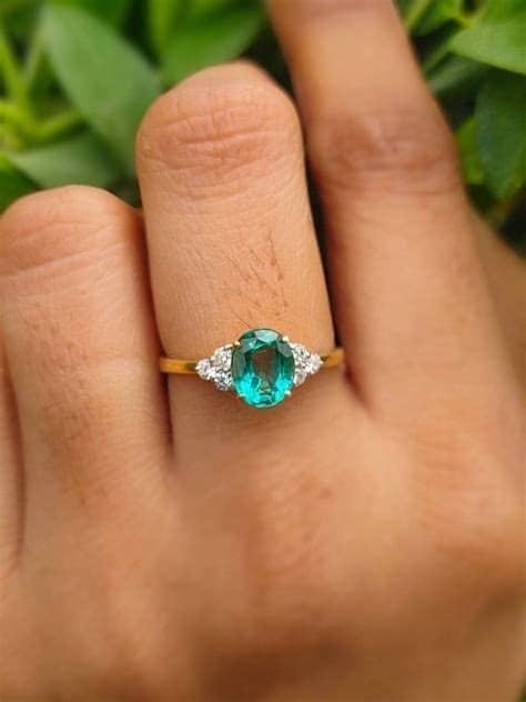 Natural Emerald Rings For Women