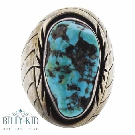 Old Pawn Turquoise Mens Rings