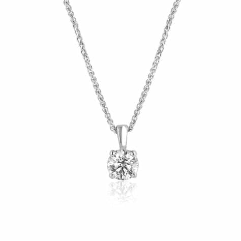 One Carat Diamond Necklace