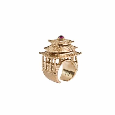 Pagoda Gold Rings