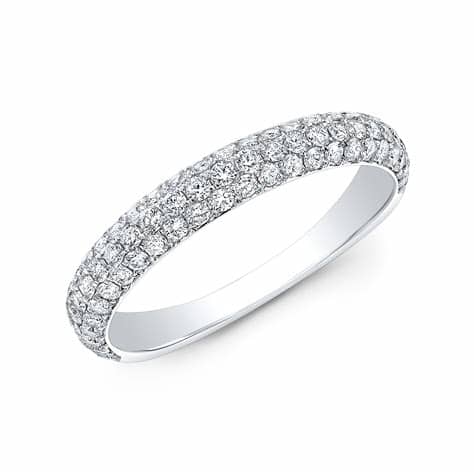 Pave Set Diamond Wedding Band