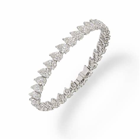 Pear Shaped Tennis Bracelet