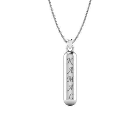 Platinum Bar Necklace