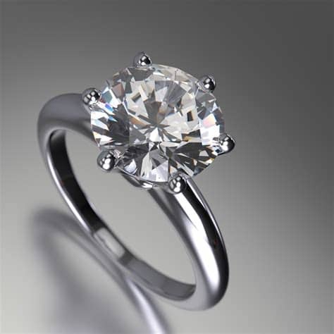 Platinum Solitaire Diamond Rings