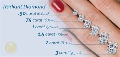 Radiant Diamond Sizes