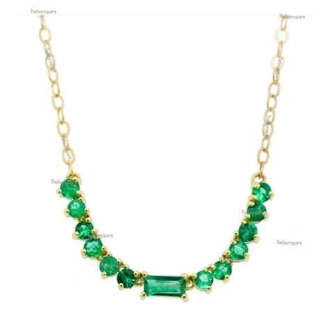 Real Emerald Necklace Mens