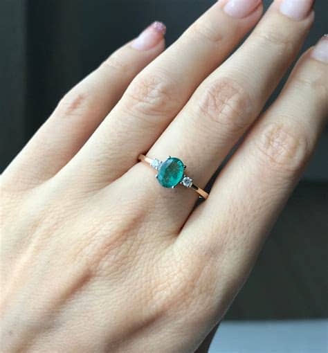 Real Emerald Promise Ring