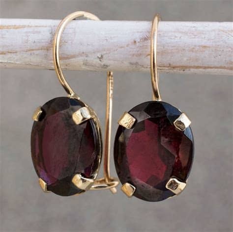 Real Garnet Earrings