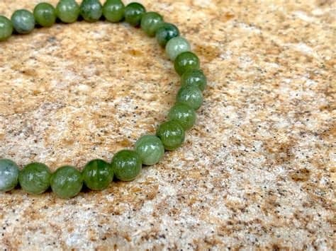 Real Jade Bead Bracelet