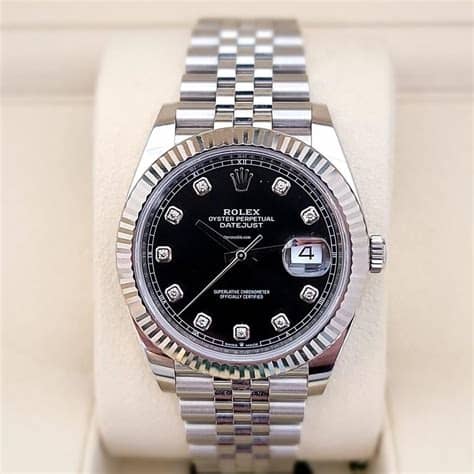 Rolex Datejust 41 Black Diamond Dial