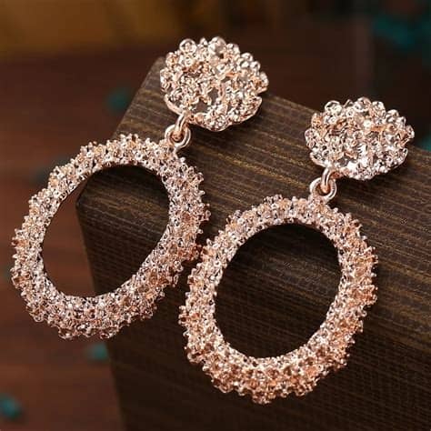 Rose Gold Fashion Earrings