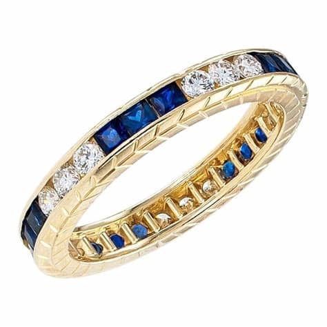 Sapphire Infinity Ring