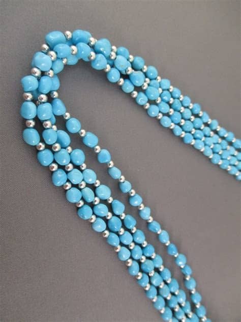 Sleeping Beauty Turquoise Bead Necklace