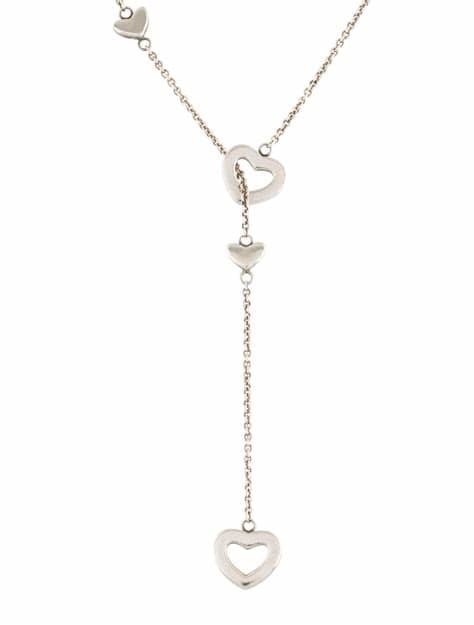 Tiffany Lariat Heart Necklace