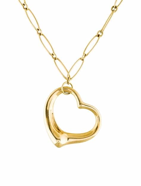 Tiffany Open Heart Pendant Necklace