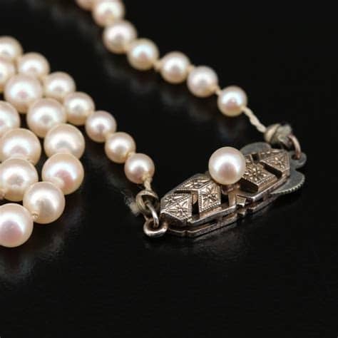 Vintage Mikimoto Pearl Necklace